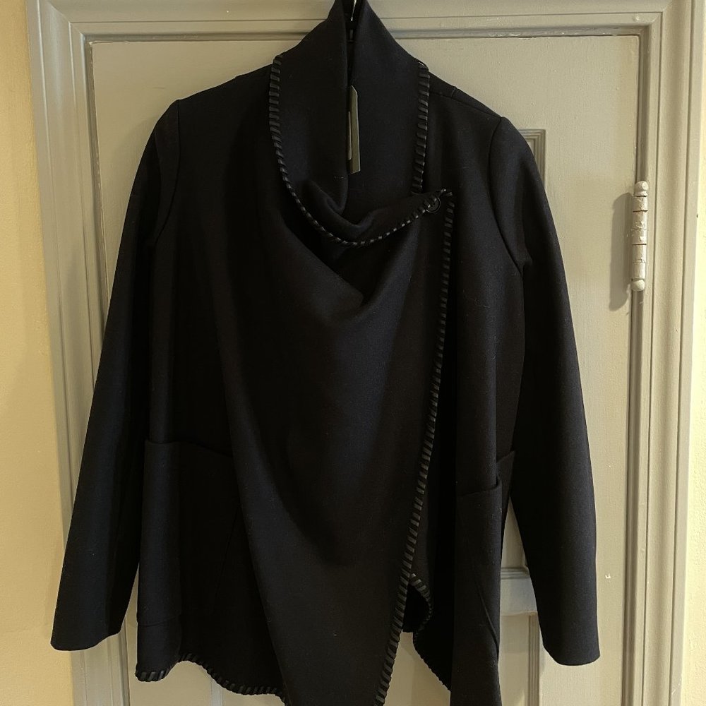 AllSaints, Roux Jacket [WO042h], Color- Ink, Size UK 8/US 4